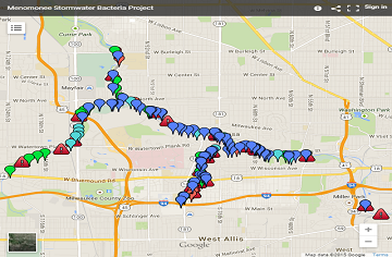 menomonee-bacteria-map - Milwaukee Riverkeeper