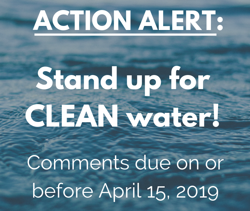 Stand up for CLEAN water.