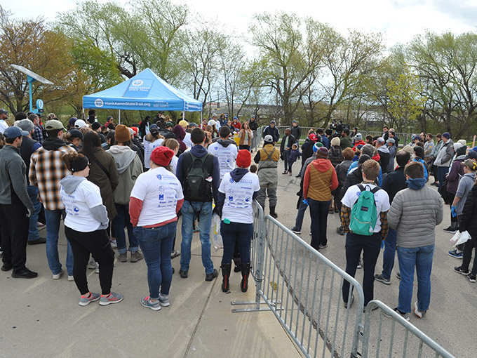 Volunteers Meeting for Cleanup